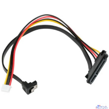Cablexpert Кабель питания SATA CC-XH2.54-SATAL-40CM, XH2.54 4pin+Sata угловой / Sata 7+15pin, медн.проводник, 40см, пакет (CC-XH2.54-SATAL-40CM)