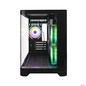 1STPLAYER UVIEW UV5 ARGB Black / mATX / 3x120mm ARGB fans / UV5-BK-2FC7R-1FC7