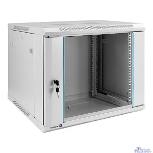 Exegate EX298601RUS Шкаф телекоммуникационный 19" настенный 9U ExeGate EC-WM-9U.450.G.GREY (19”, 9U, 600x450x500mm (ШхГхВ), передняя дверь закаленное стекло, съемные боковые панели, пыле- и влагозащит