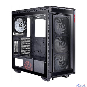 XPG BATTLECRUISER BLACK (BATTLECRUISER-BKCWW) (Midi-Tower, черный, TG*4, 120mm ARGB fan*4)