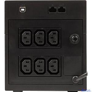 PowerCom Raptor RPT-1500AP ИБП {Line-Interactive, 1500VA / 900W, Tower, 6 xC13, USB} (295842)