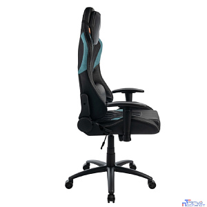 Кресло игровое Filum FL-CH-G-060 пластиковая крестовина, спинка/сиденье экокожа с прострочкой с тканевыми элементами, поясничная подушка, подушка-подг (1113088)