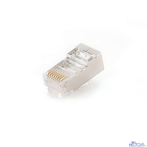 Gembird Вилка RJ-45 (8P8C) универсальная кат.5e экранированная, контакты 30 микродюймов" (10 шт.) (PLUG5SP/10)