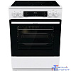 Плита Электрическая Gorenje GECS6C70WC белый/черный стеклокерамика (без крышки)