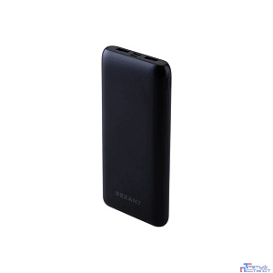 Rexant (30-2051) Портативное зарядное устройство Power Bank (аккумуляторная батарея) 10000 mAh с Quick Charge и Power Delivery, черное