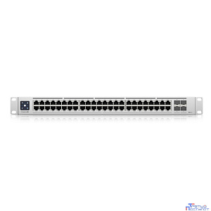 UBIQUITI USW-Enterprise-48-PoE PoE-коммутатор в стойку, 48х 2.5G RJ45, 4х 10G SFP+, раздача 720 Вт