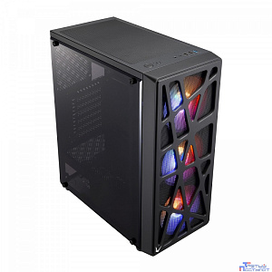 Корпус Formula MANA черный без БП ATX 6x120mm 2xUSB2.0 1xUSB3.0 audio bott PSU