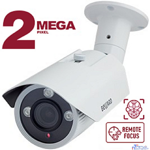 BEWARD B2531RVZ2 Уличная IP-камера 2 Мп, 1/2.8'' КМОП SONY Starvis, объектив 5.0-50 мм, ИК-подсветка до 60м, microSDXC (до 128 ГБ), детекция лиц, IP66