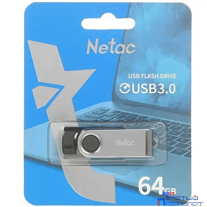 Netac USB Drive 64GB U505 USB3.0, ABS+Metal housing [NT03U505N-064G-30BK]