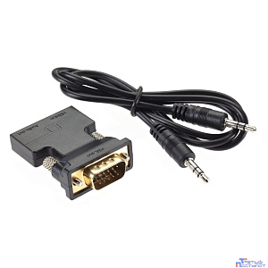 Aopen CA336A Переходник HDMI(F) --> VGA(M)+audio,1080*60Hz, VCOM <CA336A> [4895182225145]