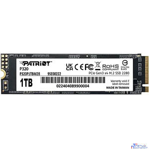Накопитель SSD Patriot PCIe 3.0 x4 1TB P320P1TBM28 P320 M.2 2280