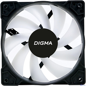 Вентилятор Digma DFAN-FRGB1 RGB 120мм черный 3-pin 4-pin (Molex)Ret