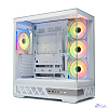 XASTRA Корпус Q700 4ARGB-C10-UC White ATX/Aquarium/Screewless/4x120mm ARGB PWM mirror fans/Argb+PWM HUB 10port/Type C Q700-4FM12A-C10-UC-WH