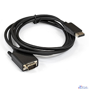 Exegate EX284914RUS Кабель DisplayPort-VGA ExeGate EX-CC-DPM-VGAM-1.8 (20M/15M, 1,8м, позолоченные контакты, экран)"
