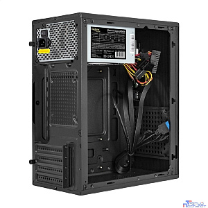 Exegate EX299221RUS Корпус Minitower ExeGate BAA-303MU-UNS400 (mATX, БП UNS400 с вент. 12см, 2*USB+1*USB3.0, HD Audio, черный)