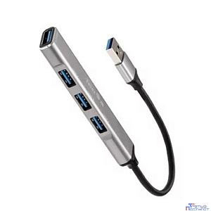 Telecom <TA308U> Переходник USB 3.0 -->USB3.0+3 USB2.0, Aluminum Shell, 0.2м [7958820049743]