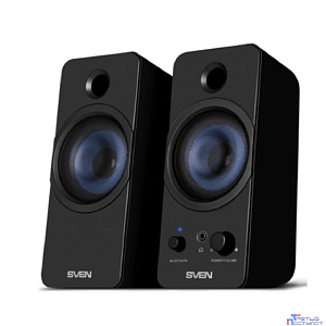 АС SVEN 431, чёрный, USB, акустическая система 2.0, мощность 2x3 Вт(RMS), Bluetooth