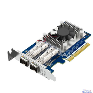 Сетевая карта/ QNAP QXG-25G2SF-E810 Dual Port 25Gbps/10Gbps SFP28 PCIe Gen4 x8