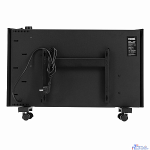 Denzel Конвектор электрический XCE-1500B, 230 В, 1500 Вт, черный, сушилка, колеса, Х-элемент [98128]