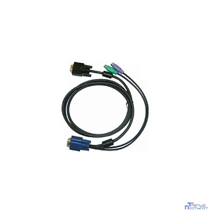 D-Link DKVM-IPCB5/10 Кабель KVM для DKVM-IP8, VGA+PS/2, 5м, 10шт в упаковке