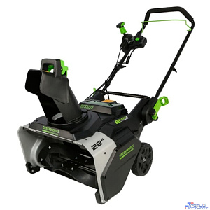 Greenworks Снегоуборщик аккумуляторный 82SN22, 82V, 56 см, б/щ (c 1хАКБ 5АЧ и ЗУ) [2603307UB]