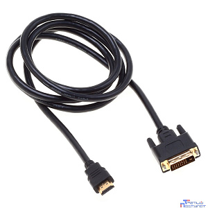 Кабель аудио-видео Buro HDMI (m), DVI-D (Dual Link) (m) 1.8м.Позолоченные контакты черный (BHP RET HDMI_DVI18)