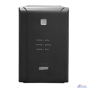 ИБП HIDEN EXPERT ULS1200E 1200ВА/720Вт {Линейно-интерактивный,4xSchuko+2xIEC C13 LED, USB, встроенные АКБ 2x12B/7Ач}
