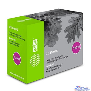 Тонер Картридж Cactus CS-D203S черный для Samsung SL-M3820D/M3820ND/M4020ND/M4020NX (3000стр.)