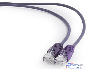 Патч-корд UTP Cablexpert PP12-0.5M/V кат.5e, 0.5м, литой, многожильный (фиолетовый)
