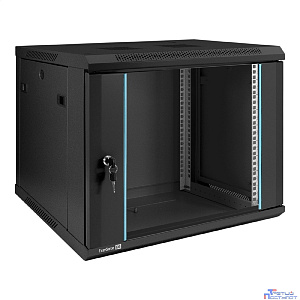 Exegate EX298607RUS Шкаф телекоммуникационный 19" настенный 9U ExeGate EC-WM-9U.450.G.BLACK (19”, 9U, 600x450x500mm (ШхГхВ), передняя дверь закаленное стекло, съемные боковые панели, пыле- и влагозащи