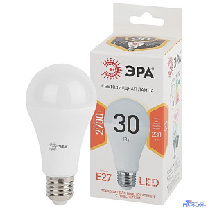 ЭРА Б0048015 Лампочка светодиодная STD LED A65-30W-827-E27 E27 / Е27 30Вт груша теплый белый свет
