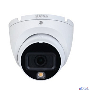 DAHUA DH-HAC-HDW1500TLMP-IL-A-0280B-S2 Уличная турельная HDCVI-видеокамера с интеллектуальной двойной подсветкой 5Мп, объектив 2.8мм, ИК 20м, LED 20м, IP67, корпус: металл