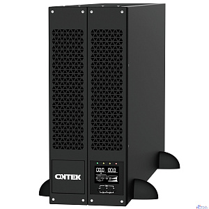 ИБП ONTEK SM RT 6, 6 кВА/6 кВт (PF=1) с внутренними аккумуляторными батареями, выходными клеммами и выходными розетками 6шт х С13, 2шт х С19  {6000ВА/6000Вт, 12В/9Ач * 16 шт.}