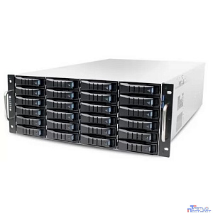 AIC XE1-4ET00-01 4U, 24xSATA/SAS HS 3,5/2,5" universal bay + 2x2,5" 15mm rear HS bay, up to 12"(W) x 13"(D) E-ATX, 12G 24-port EOB BP with 3xSFF-8643, 3x 120x25mm fan (middle), 1200W 1+1 redundant 80+