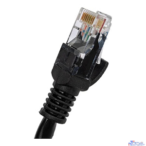 Cablexpert Патч-корд медный UTP PP10-0.5M/BK кат.5, 0.5м, литой, многожильный (черный)