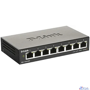 D-Link DGS-1100-08V2/A1A Настраиваемый L2 коммутатор с 8 портами 10/100/1000Base-T