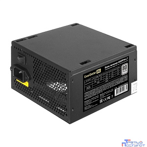 Exegate EX292148RUS-S Блок питания 400W ExeGate 80 PLUS® 400PPH-LT (ATX, APFC, КПД 82% (80 PLUS), 12cm fan, 24pin, (4+4)pin, PCIe, 5xSATA, 3xIDE, RTL, black, кабель 220V с защитой от выдергивания)