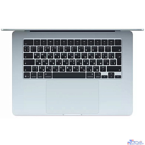 Apple MacBook Air 15-inch 2024 [MC7A4ZP/A] (КЛАВ.РУС.ГРАВ.) Sky Blue 15.3" Liquid Retina {(2880x1864) M4 8C CPU 10C GPU/16GB/256GB SSD/рекоменд.переходник 1991284} (A3241)