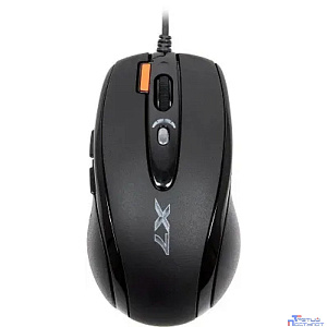 Мышь игровая A4Tech X-718BK , черный , оптическая, 3000dpi , USB, 6 кнопок, RTL {20} (758994/94398)