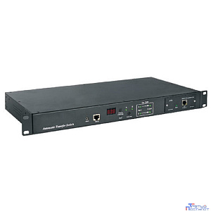 Блок розеток Hyperline ATS-R-128H0812-Intelligent Блок розеток с функцией авт. включения резервного питания (АВР/ATS) 19", горизонт., 1U, 6хIEC320 C13, 2хIEC320 C19, 220V, 16А, каб. пит. 3х1.5 мм