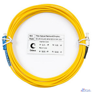 Cabeus FOP(s)-9-SC-FC-7m Шнур оптический simplex SC-FC 9/125 sm 7м LSZH