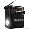 SVEN SRP-355, черный, радиоприемник (мощность 3 Вт (RMS), FM/AM/SW, USB, SD/microSD, фонарь, встроенный аккумулятор)