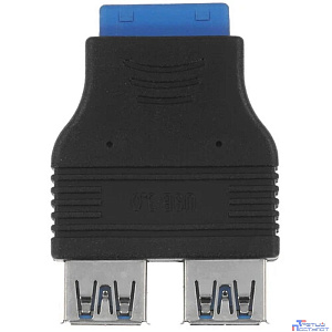Espada Переходник с материнской платы Ei20U32, 20pin female на 2 порта USB 3.0 female (Ei20U32) (45366)
