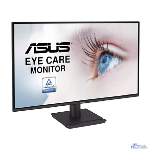 Монитор ASUS VA27AQ (27", 16:9, IPS, 1ms(MPRT), 2560x1440, 75Hz, 350cd, 1000:1, 178°/178°,  VGA/HDMI/DP, 2*2W, Black)(90LM06G1-B01171)
