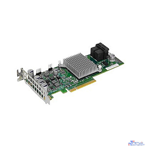 Supermicro AOC-S3008L-L8I Контроллер 8 internal ports, low-profile, 12Gb/s per port- Gen-3, 63HDD - RAID 0,1,10