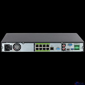 DAHUA DHI-NVR5216-8P-EI2 16-канальный IP-видеорегистратор c PoE до 448Мбит/с; 2 SATA III до 20Тбайт; 1 HDMI (8K), 1 VGA;  1 RJ45 1000Мбит/с, 8 RJ45 100Мбит/с (PoE/PoE+, до 130Вт, поддержка ePoE);трев