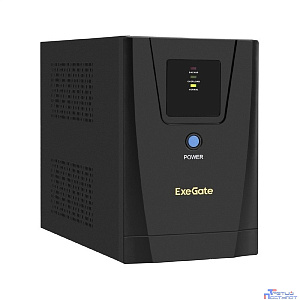 Exegate EX292793RUS ИБП ExeGate SpecialPro UNB-1200.LED.AVR.2SH.3C13 <1200VA/750W, LED, AVR, 2*Schuko+3*C13, съемн.кабель, металлический корпус, Black>