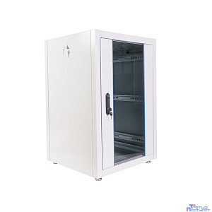 ЦМО Шкаф телекоммуникационный напольный ЭКОНОМ 18U (600 х 600) дверь стекло, дверь металл ШТК-Э-18.6.6-13АА