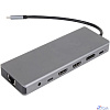 VCOM CU4706 Концентратор TypeC/(2*HDMI+DP)4K*60Hz 3*USB3.0 TC USB2.0 RJ45 SD TF PD audio TC адаптер
