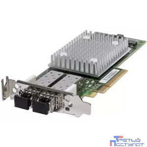 406-BBQG Контроллер QLogic 2772 Dual Port 32Gb Fibre Channel HBA PCIe, Low Profile